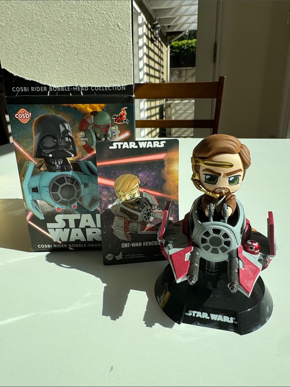 Star Wars Obi-Wan Kenobi Cosbi Rider Bobble-Head - Red & Black